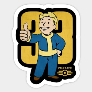 Thumbs Up for 33 - A Vault-Tec Salute Sticker